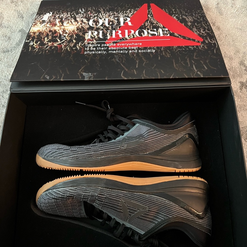 Reebok Nano CrossFit Trainers. Size 12(D). With custom box.